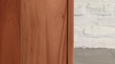 Detail wooden furniture piece highlighting grain