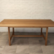 Wooden table with linear elements 6 seat